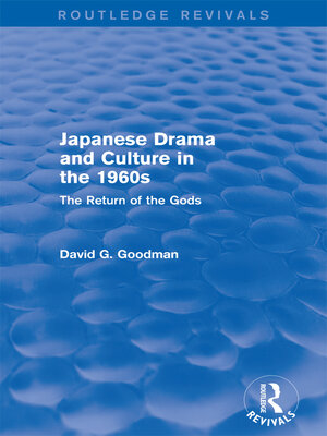 cover image of Japanese Drama and Culture in the 1960s